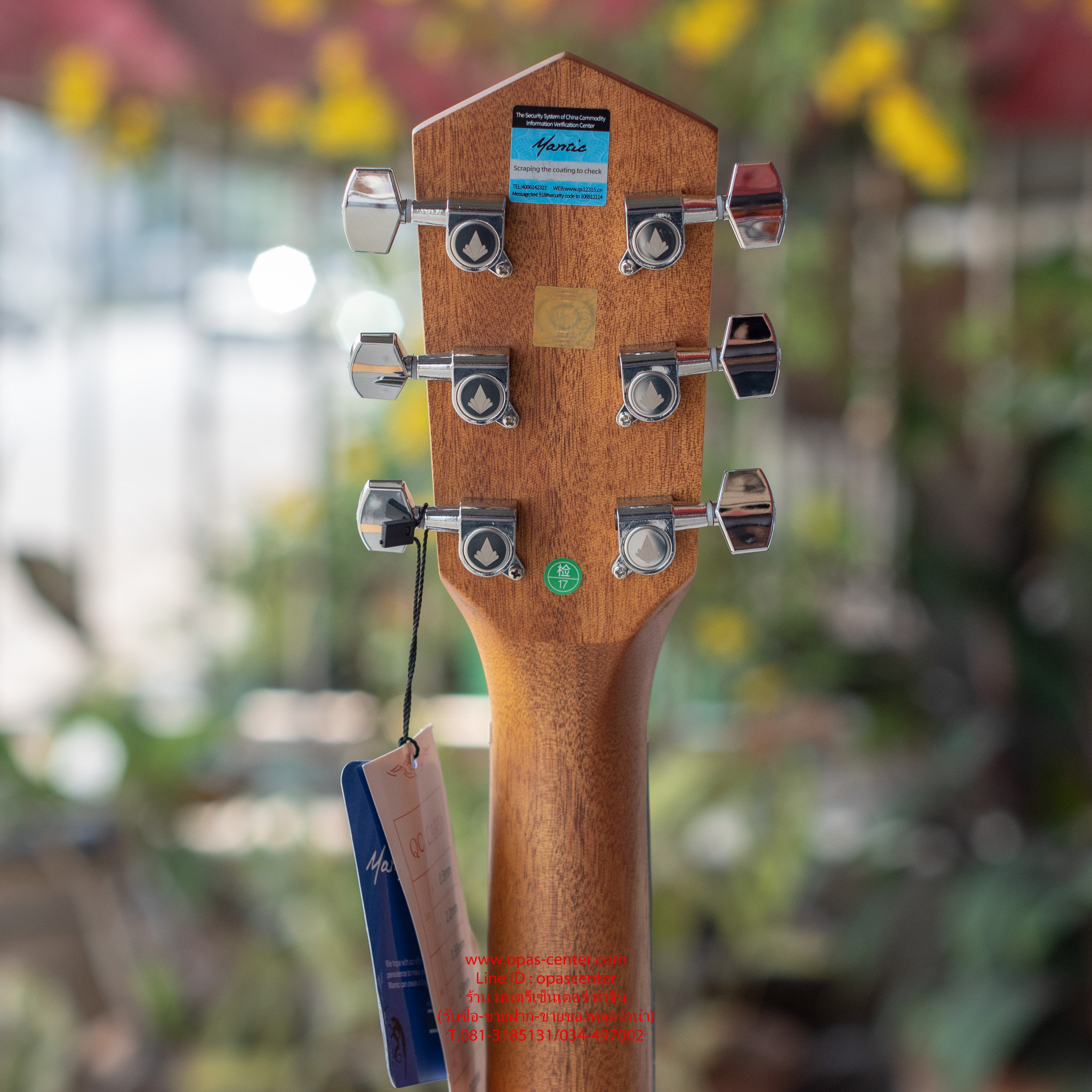 กีต้าร์โปร่งเว้า 41 นิ้ว Mantic GT-1GC ของใหม่ สีไม้ ขัดด้าน สวยมาก