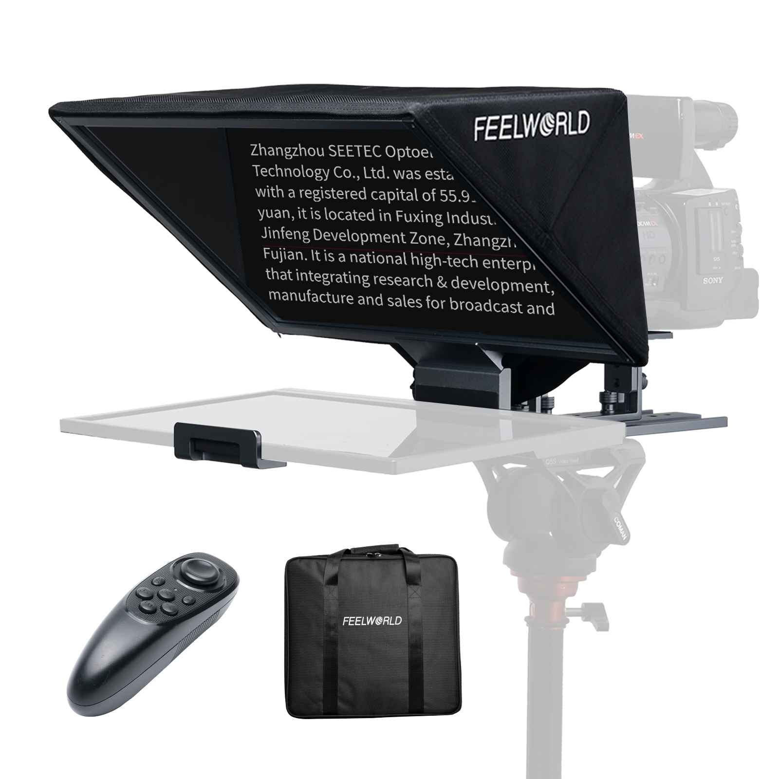 Feelworld TP16 เครื่องบอกบท รองรับทั้งแนวตั้ง และแนวนอนของแท็บเล็ตขนาดสูงสุดได้ 16 นิ้ว