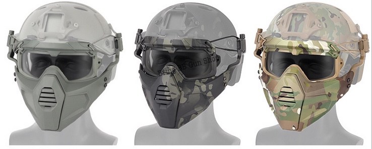 Multidmentional Split Type Mask Set (ชุดหน้ากากติดหมวกฟาส)