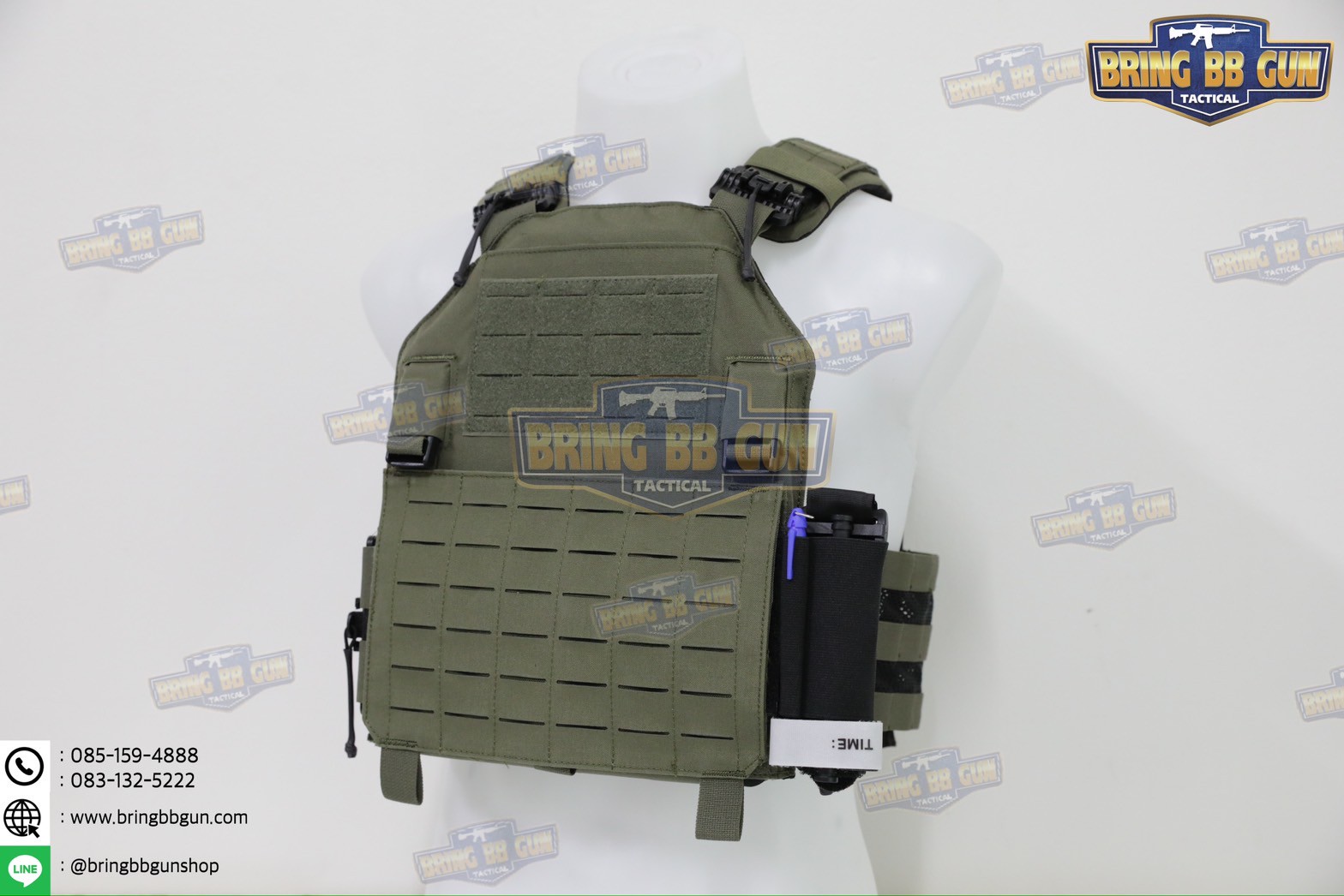 สายรัดเก็บทูนิเก้ แบบติดเข็มขัดยุทธวิธี/เสื้อเวส Version 2 ยางยืด(สำหรับเก็บทูนิเก้) แบบติดเข็มขัดยุทธวิธี/เสื้อเวส สายรัดจัดเก็บอุปกรณ์ทูนิเก้ แบบตีนตุ๊กแก (Belt Mounted Elastic Tourniquet Version 2) (Elastic TQ Holder) (Tourniquet Holder)