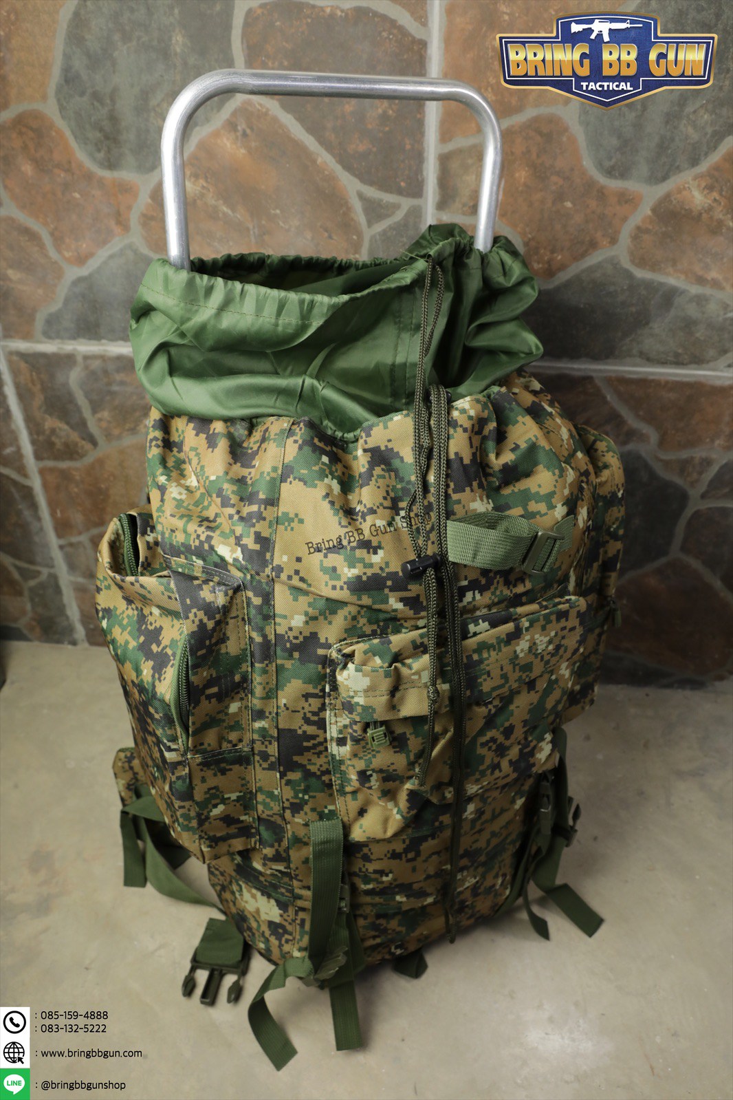 กระเป๋าเป้ รุ่นโครงเหล็ก