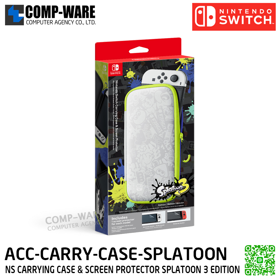 NINTENDO ACC-CARRY-CASE-SPLATOON - Accessories - NS CARRYING CASE & SCREEN PROTECTOR SPLATOON 3 EDITION