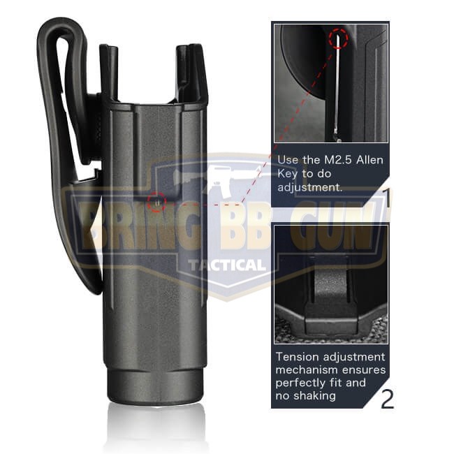 ซองปืนพกนอกปลดนิ้วชี้ Glock17/19 ติดไฟฉาย ยี่ห้อ Cytac รุ่น Light Bearing Holster (ซองปืนพกนอก รุ่นG17/19ติดไฟฉายได้หลายรุ่น)