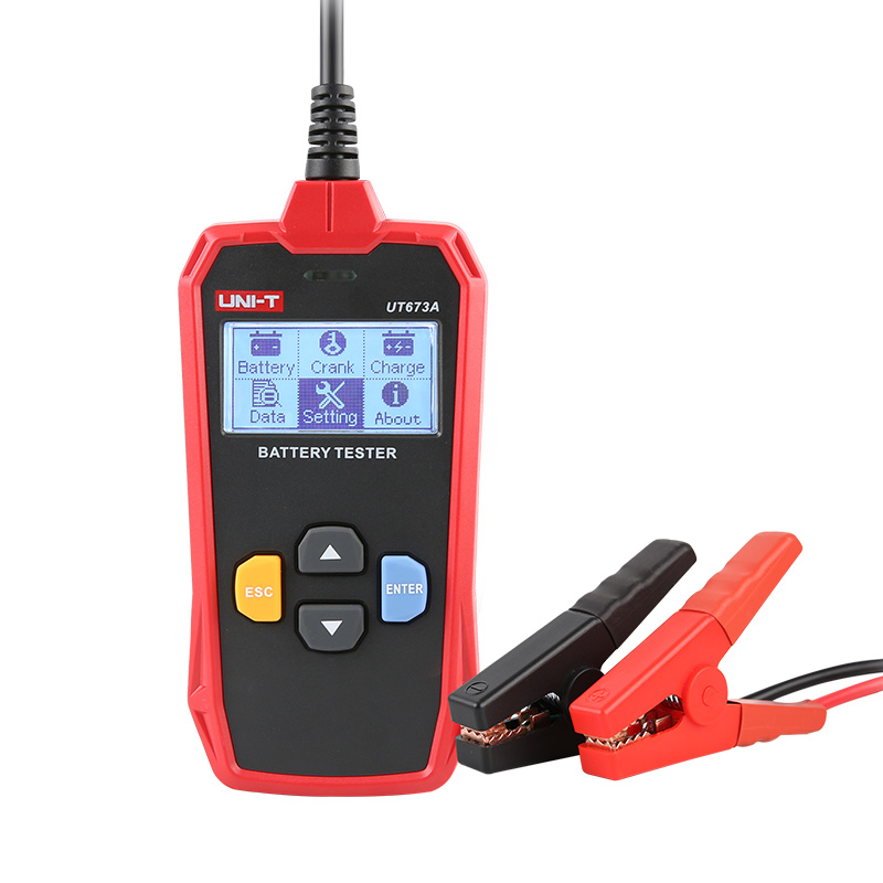 UNI-T UT673A เครื่องทดสอบแบตเตอรี่ ดิจิตอล วัดแบตเตอรี่ วัดแบต CCA 12/24V AGM GEL EFB