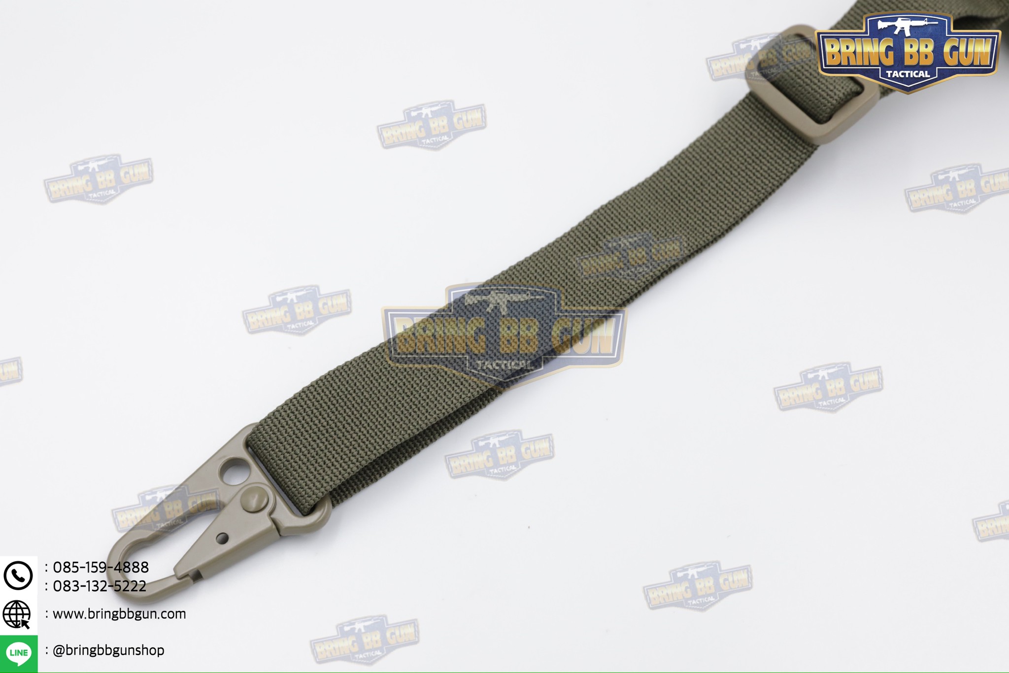 สายสะพายปืน ทรง Ferro (สายสะพายปืนยุทธวิธี 2 จุด) (Padded Sling) (The Slingster) (Adjustable dual point tactical function rope)