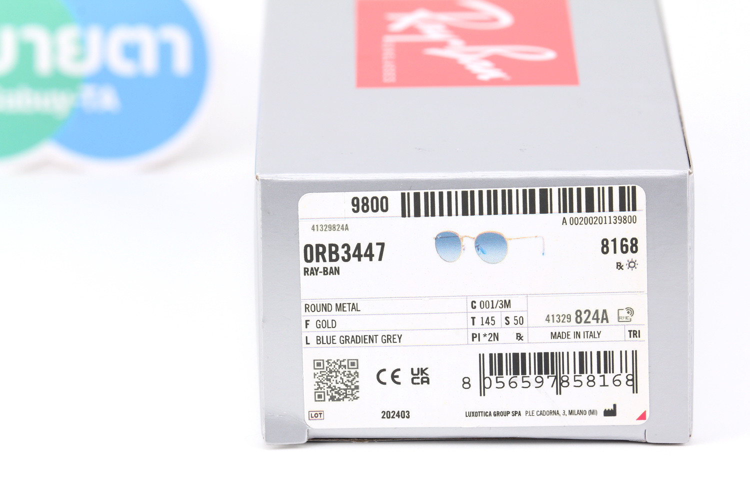 RayBan Round RB3447 001/3M