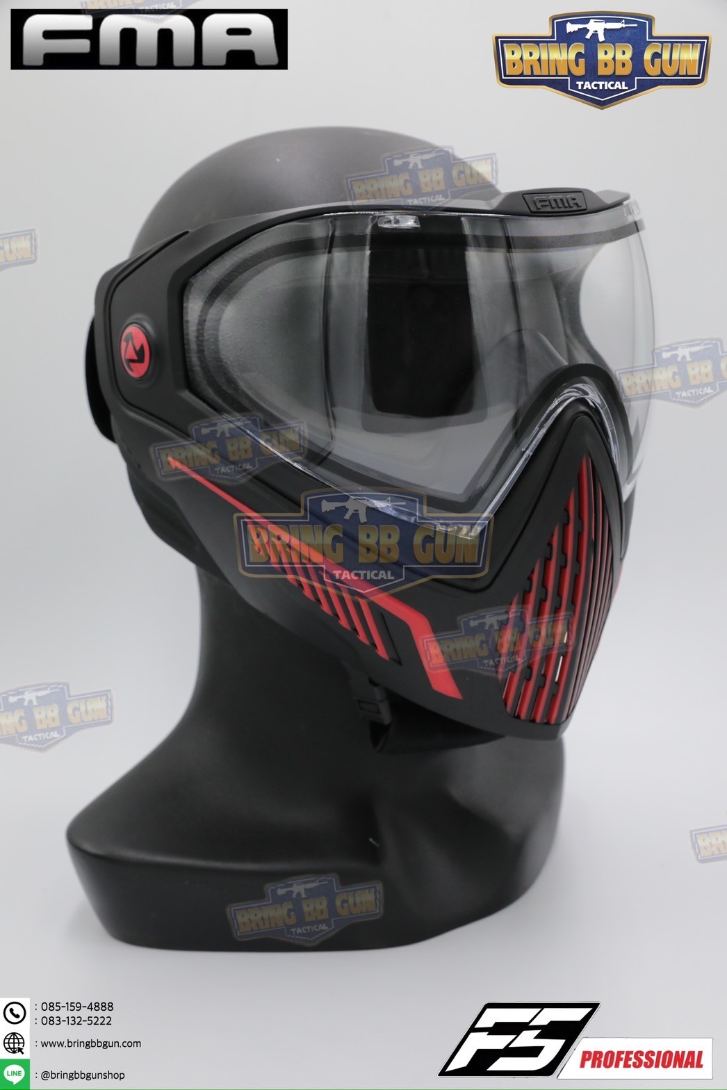 หน้ากาก F5 ยี่ห้อ FMA (FMA F5 STORM GOGGLE MASK) (F5 Professional) (Storm Goggle Mask)