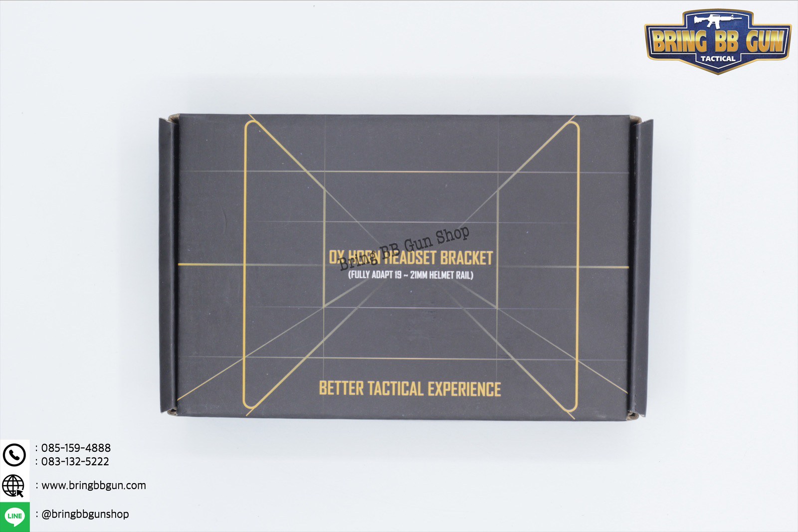 OX Horn Headset Bracket (อแดปเตอร์ขาจับหูฟังใส่รางข้างหมวกฟาส)