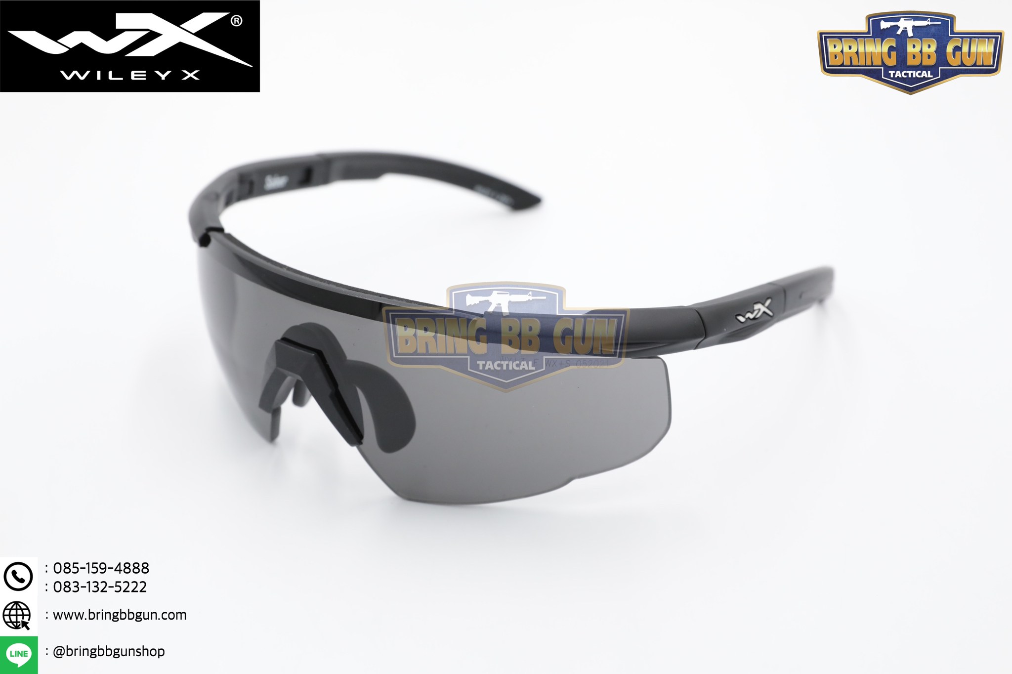 แว่นตากันแดด (แว่นตากันสะเก็ต) ยี่ห้อ WileyX รุ่น Saber Advanced 1Lens (WileyX Saber Advanced)