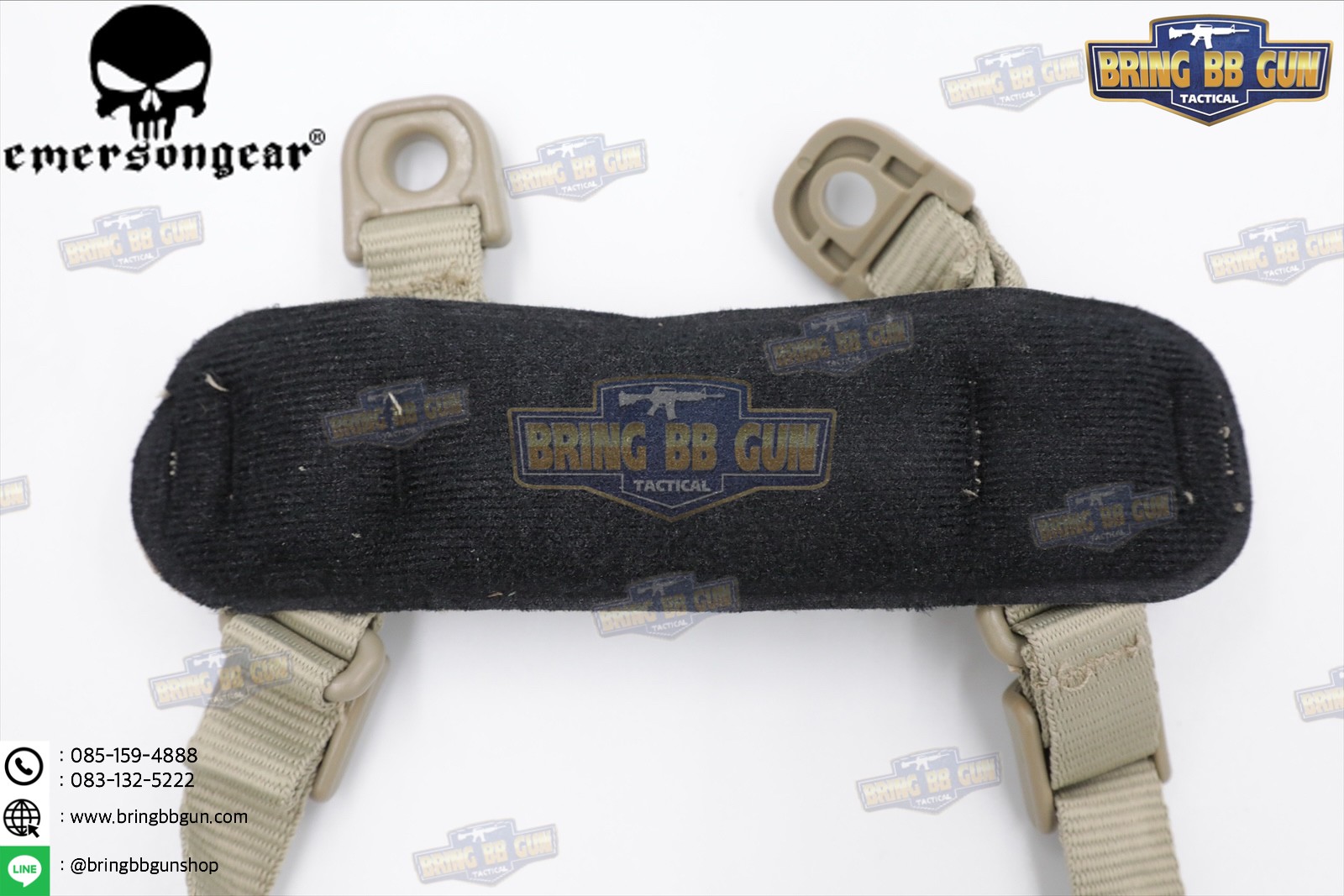 สายรัดคาง ยี่ห้อ Emerson รุ่น ทรงตัว H (EMERSON MICH Helmet Retention System H-Nape)