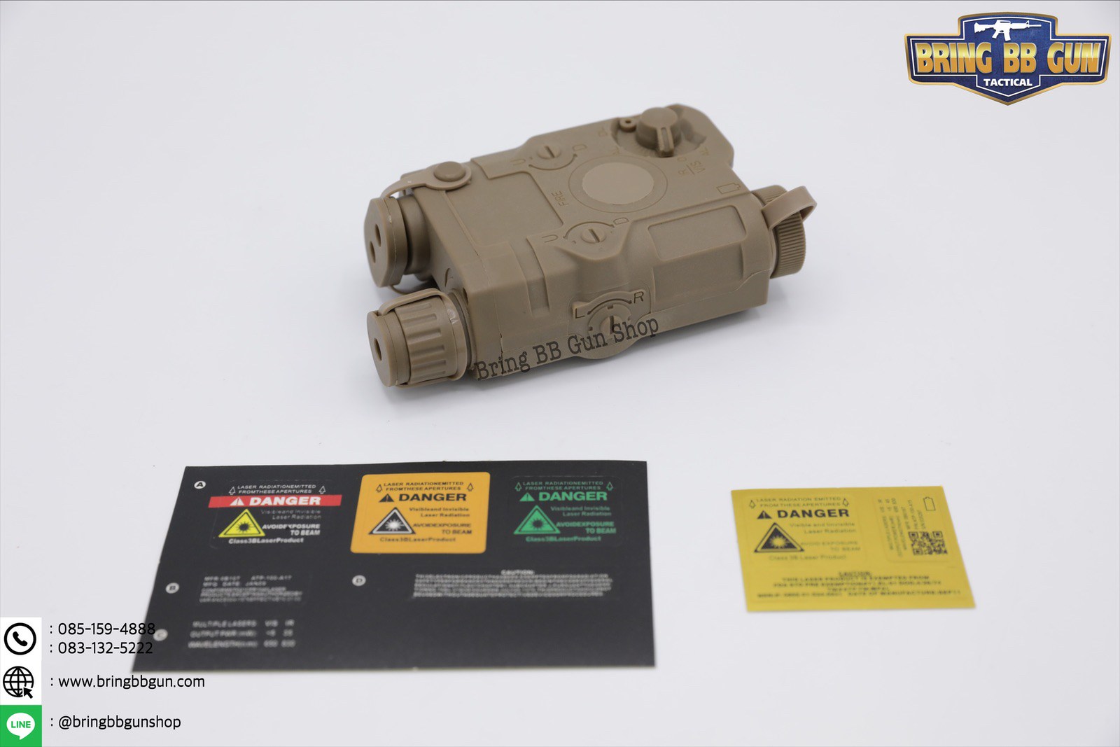 กล่องPEQ เลเซอร์ชี้เป้าสีแดง (สามารถเก็บแบตเตอรี่ได้)