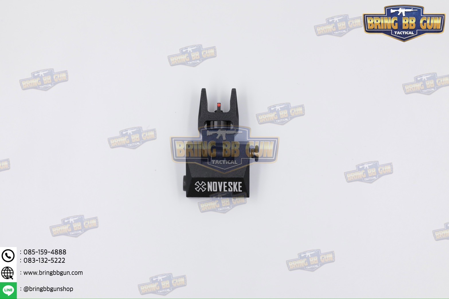 ศูนย์หน้า-หลังพับได้แบบโลหะ รุ่น ศูนย์เล็งเรืองแสง ทรง Noveske