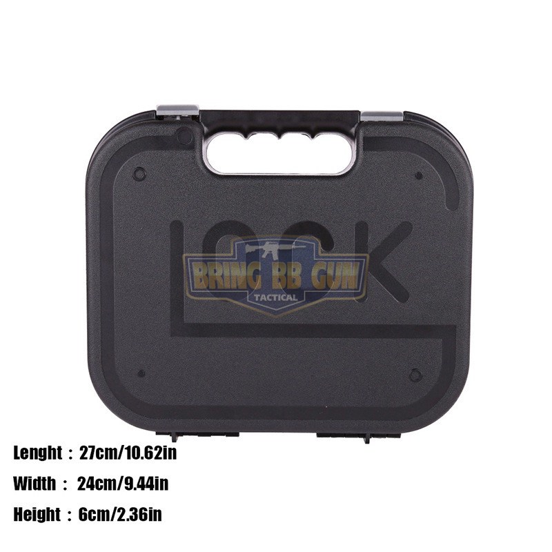 กล่องปืนสั้น Glock (กล่องปืนสั้น B11) (เคสกันกระแทรก) (Lockable Pistol Case)