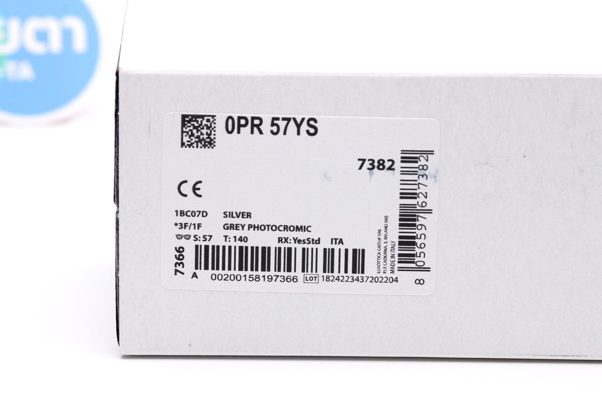 Prada PR57YS 1BC07D Grey Photocromic