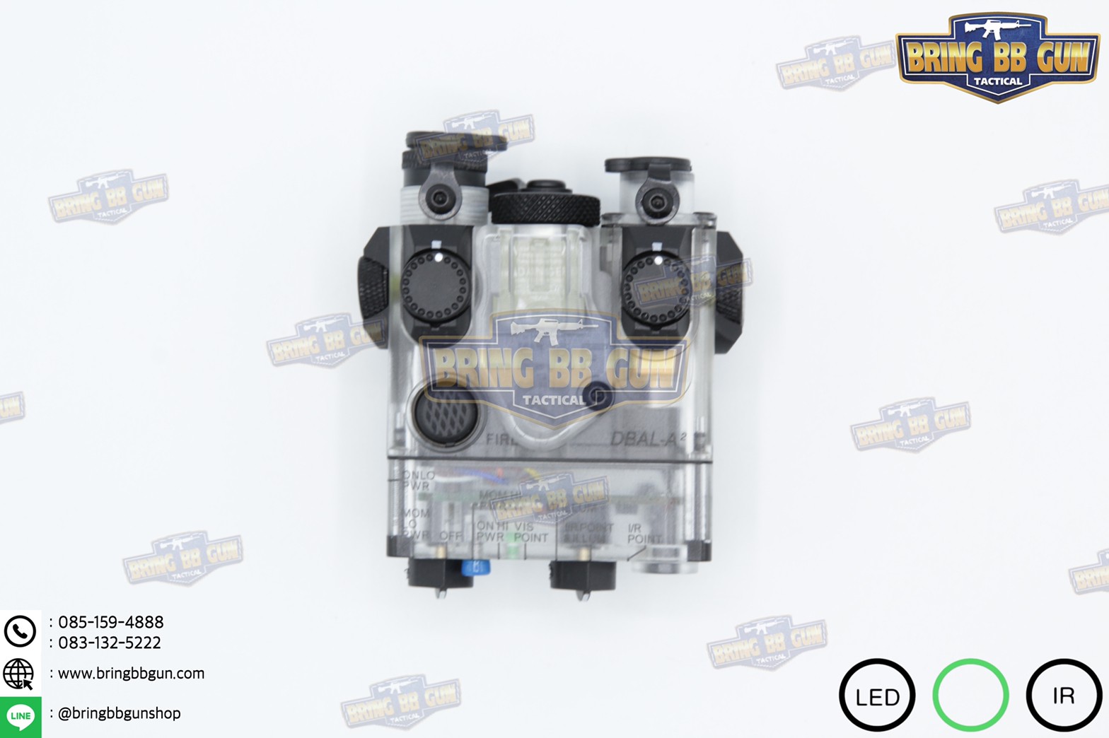 กล่องANPEQ-15A รุ่น DBAL-A2 บอดี้พลาสติก (Dual Beam Aiming Laser - Advanced2)