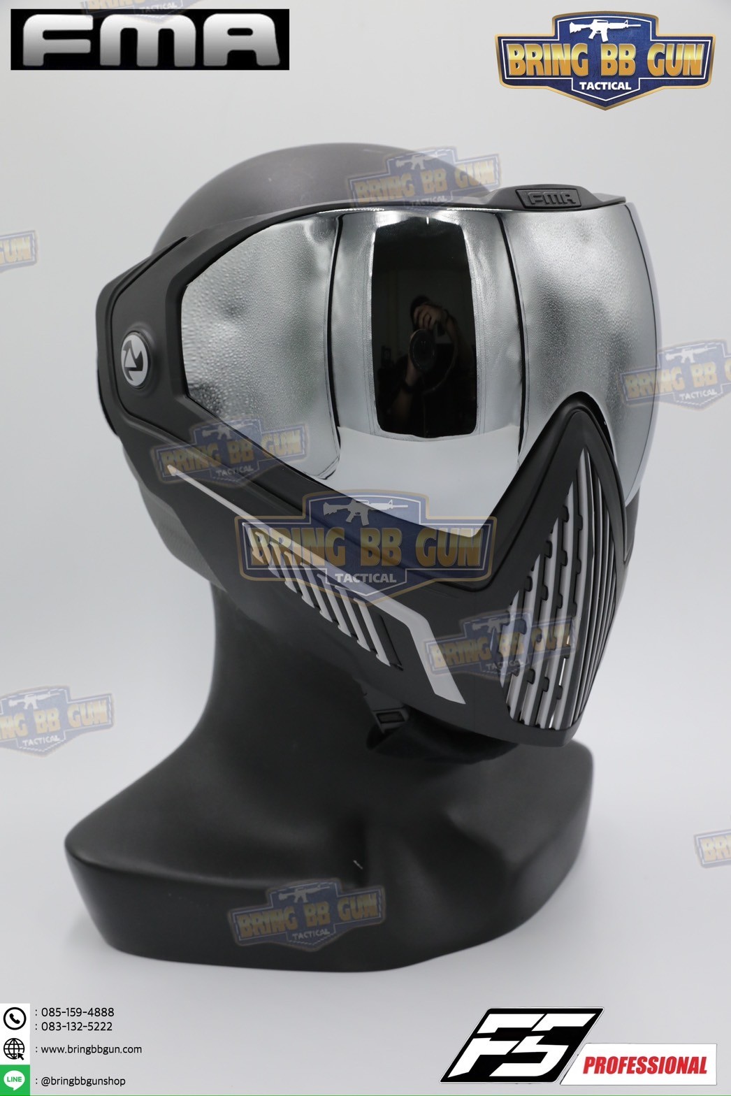 หน้ากาก F5 ยี่ห้อ FMA (FMA F5 STORM GOGGLE MASK) (F5 Professional) (Storm Goggle Mask)