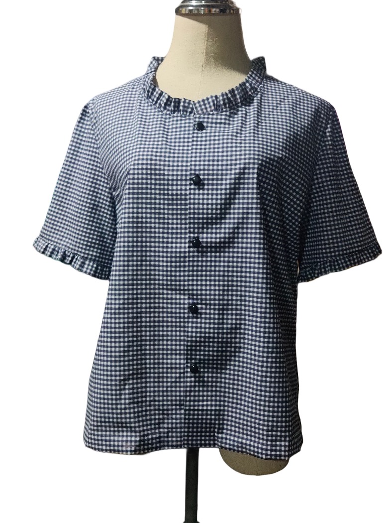 NNandNN Shop 21 0002 เสื้อคอกลมมีระบาย