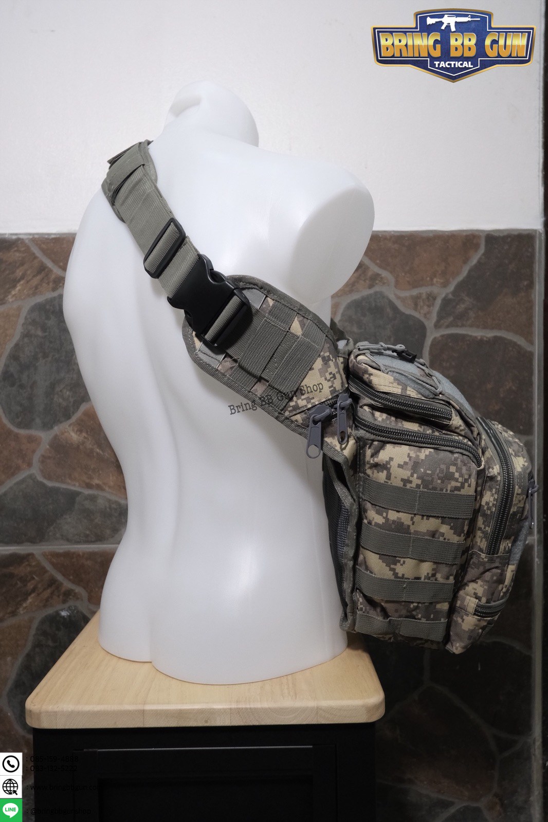 กระเป๋าสะพายข้าง-คาดอก รุ่น 6008 (สะพายกล้อง 6008)