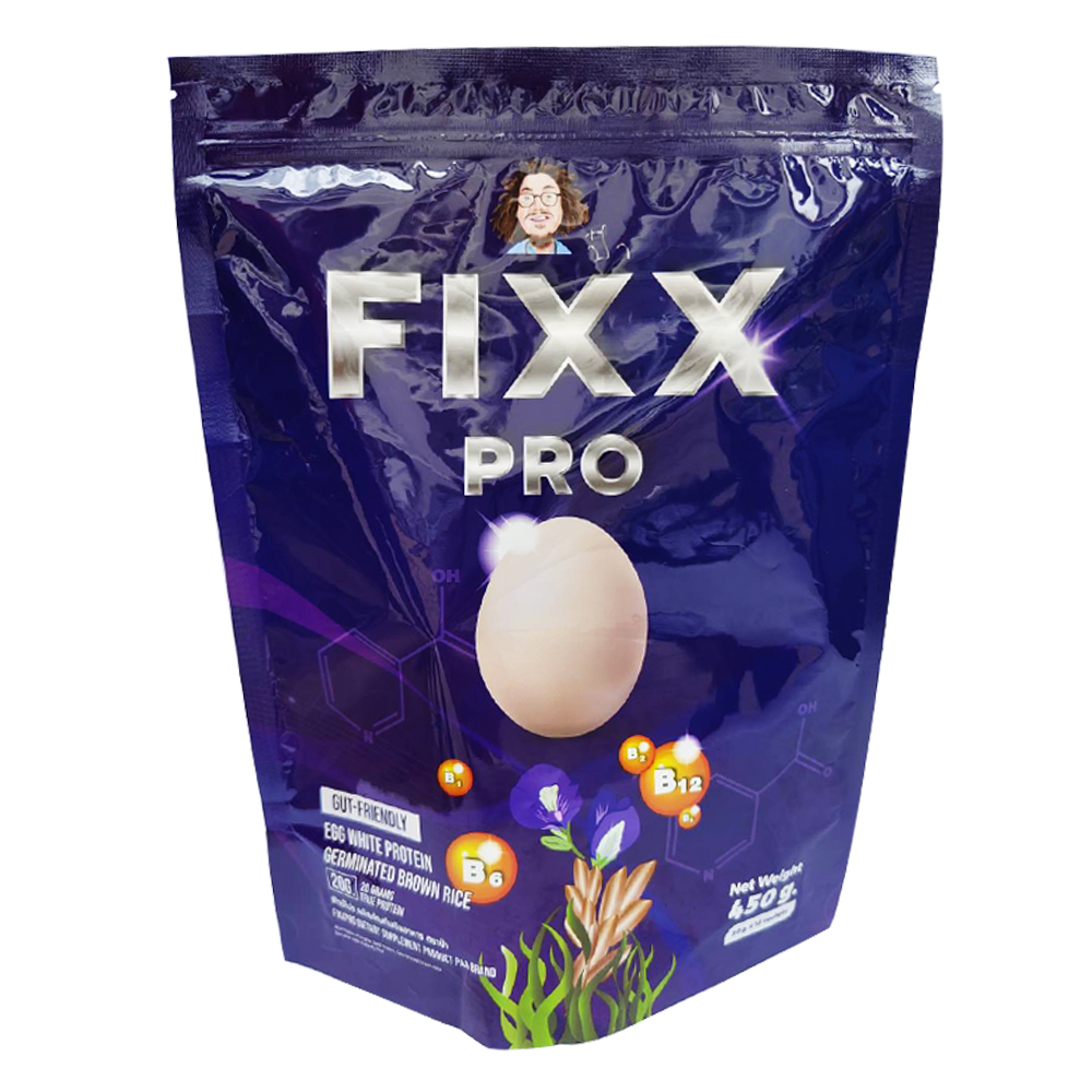 โปรตีน Fixx pro โปรตีนป๋า สันติมานะดี โปรตีนไข่ขาว หมอนอกกะลา โปรตีนจากเมล็ดฟักทอง ผักเคล โปรตีนจากข้าวกล้อง santimanade