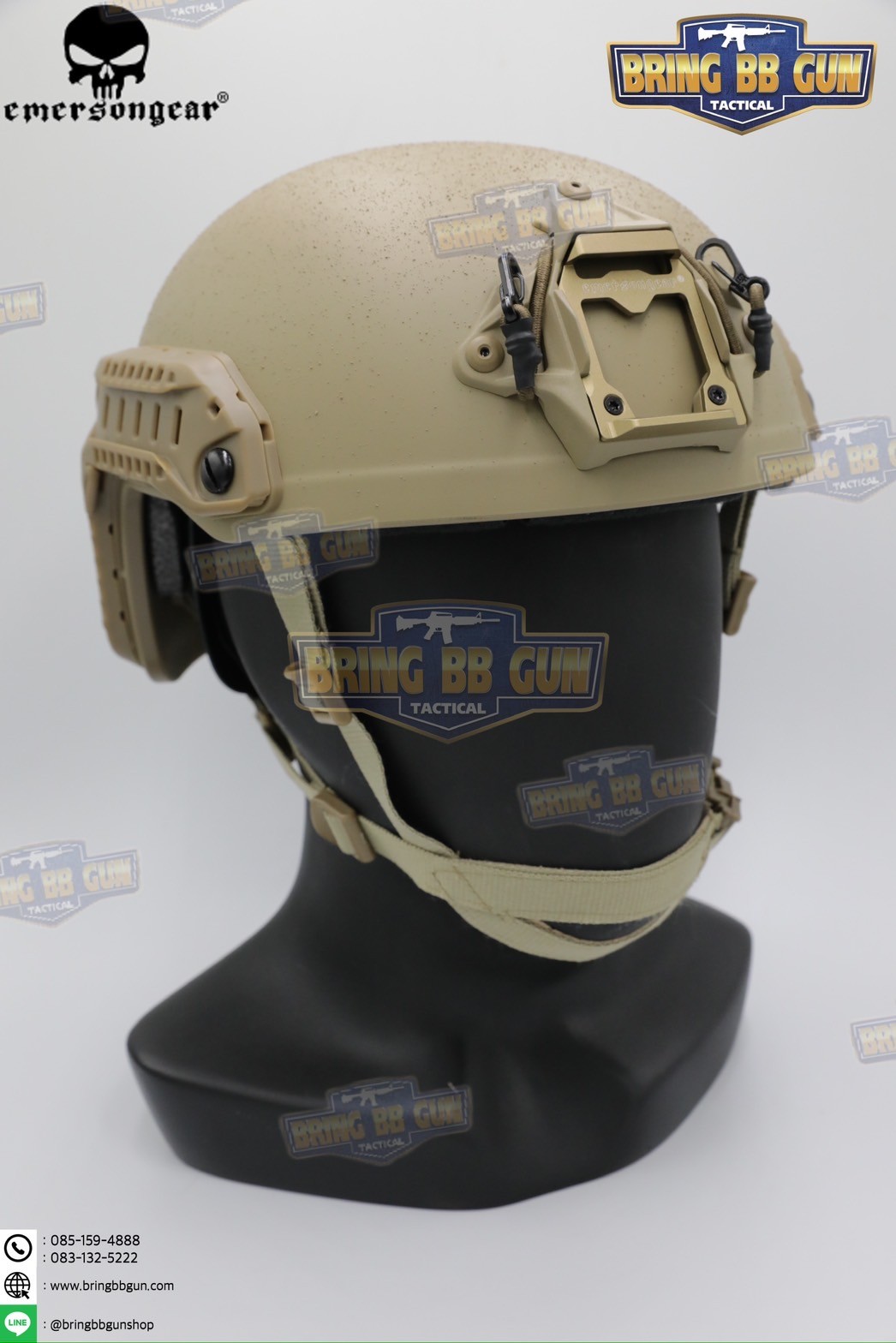 หมวก FAST SF SUPER HIGH CUT ยี่ห้อ Emerson (Emersongear Fast SF Super High Cut Tactical Helmet) (Ultra High Cut) (Super High Cut) (Tactical Helmet) (OPS-C)