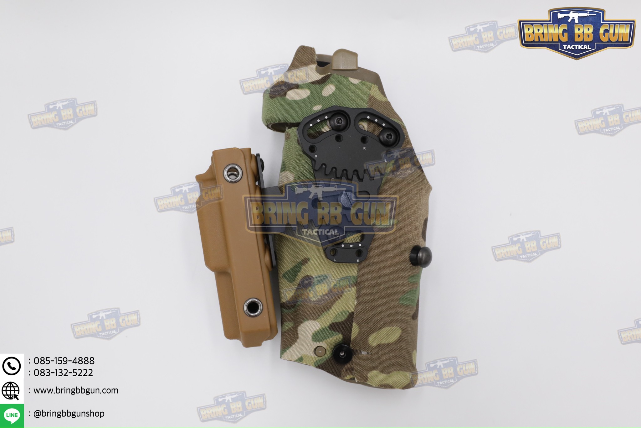 เพลทเสริมซองปืนติดเพ้าทูนิเก้ รุ่น NCP2 (แผ่นเพลทติดอุปกรณ์เสริมซองปืน) (Tourniquet Adapter Mount) (Tourniquet Adapter Mount for Safariland Holsters) (BBC NCP2) (NCP2 for Safariland Holsters) (Negative Cant Plate)