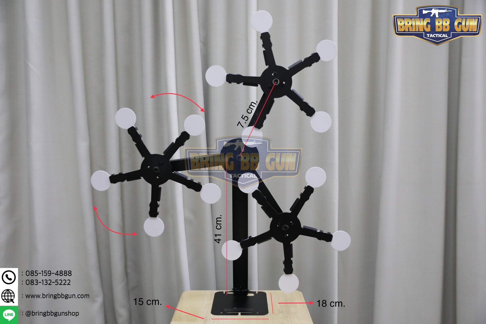 เป้าเพลทเหล็กสำหรับฝึกซ้อมยิงปืนบีบีกัน รุ่น 3XTexas Star