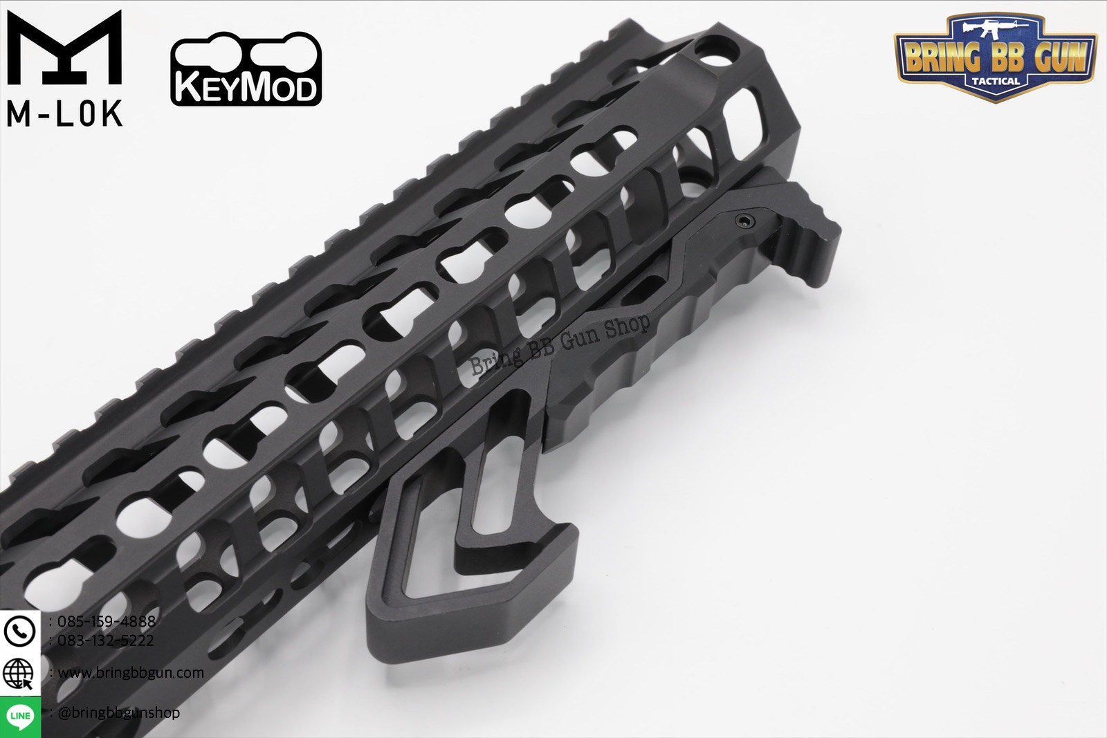 กริ๊ปมือหน้า Tyrant งาน CNC (ใช้ได้กับชุดหน้าระบบราง M-Lok และ Keymod)