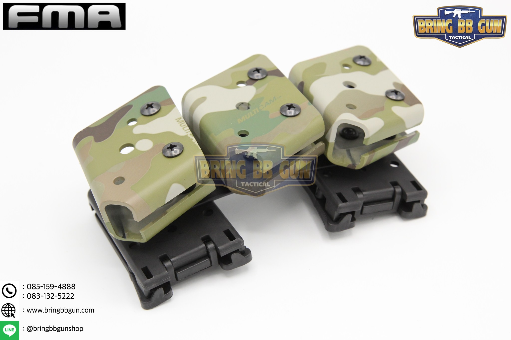 ซองแม็กกาซีนปืนสั้น 9mm.(ซองแม็กกาซีนปืนสั้นสามช่อง) (IPSC pouch for 9mm.) FMA