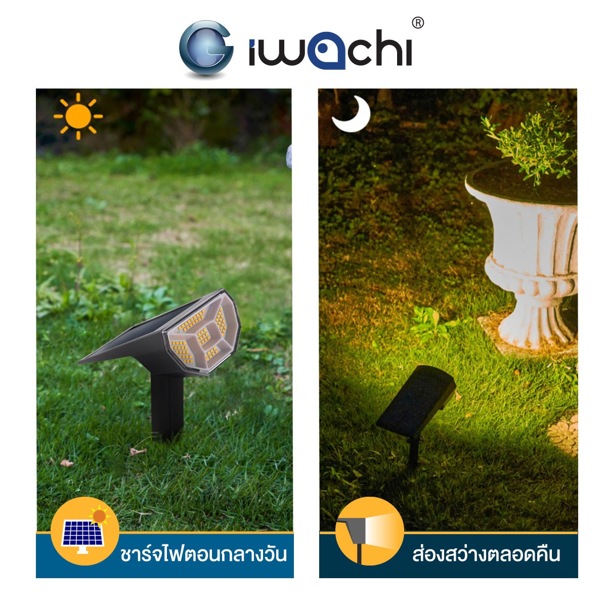 โคมไฟสนาม โซล่าเซลล์ GARDEN-280W