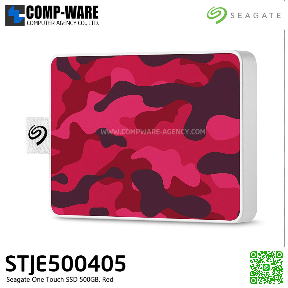 Seagate One Touch 500GB USB 3.0 2.5" Camo Red Solid State Drive - STJE500405