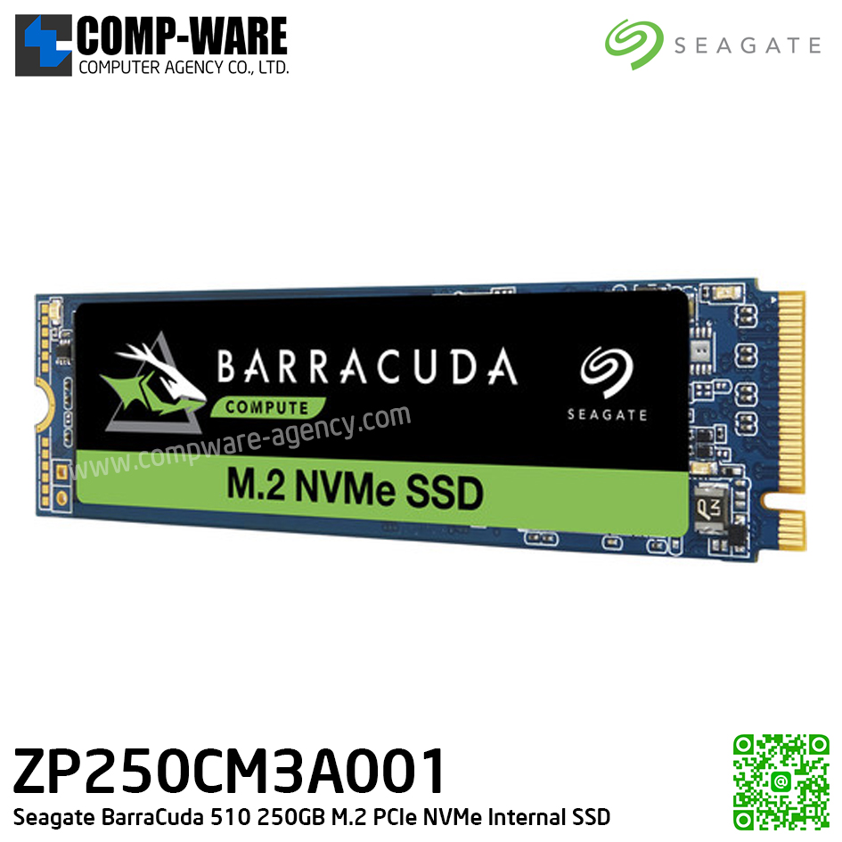 Seagate BarraCuda 510 250GB SSD M.2 PCIe NVMe Internal SSD - ZP250CM3A001 (5Y Warranty)