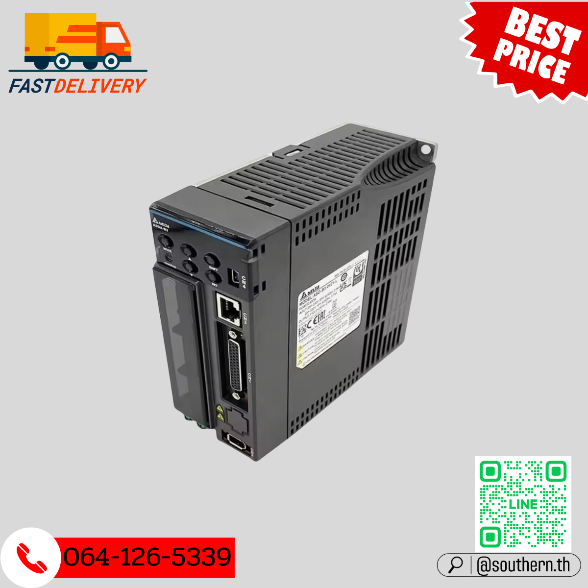 Delta AC Servo Drive ASD-B3-0121-L 100W 220V 3/1-Phase , close loop