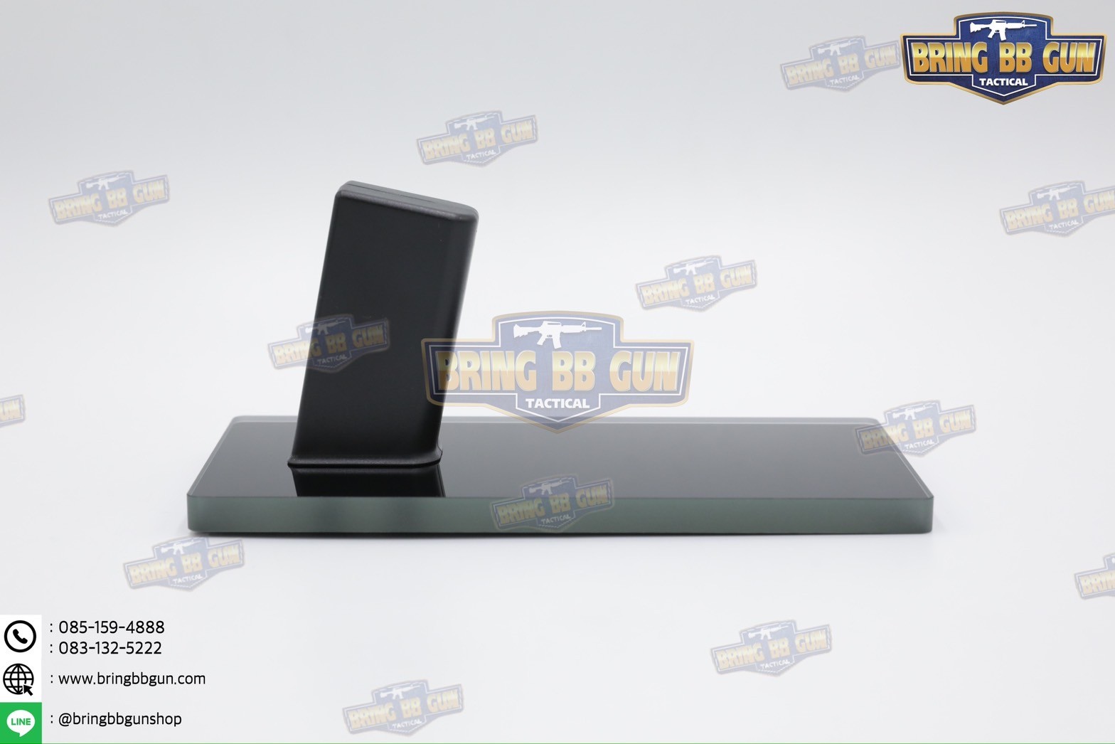 ขาตั้งปืนสั้น (ฐานกระจก) (Pistol Display Stand)