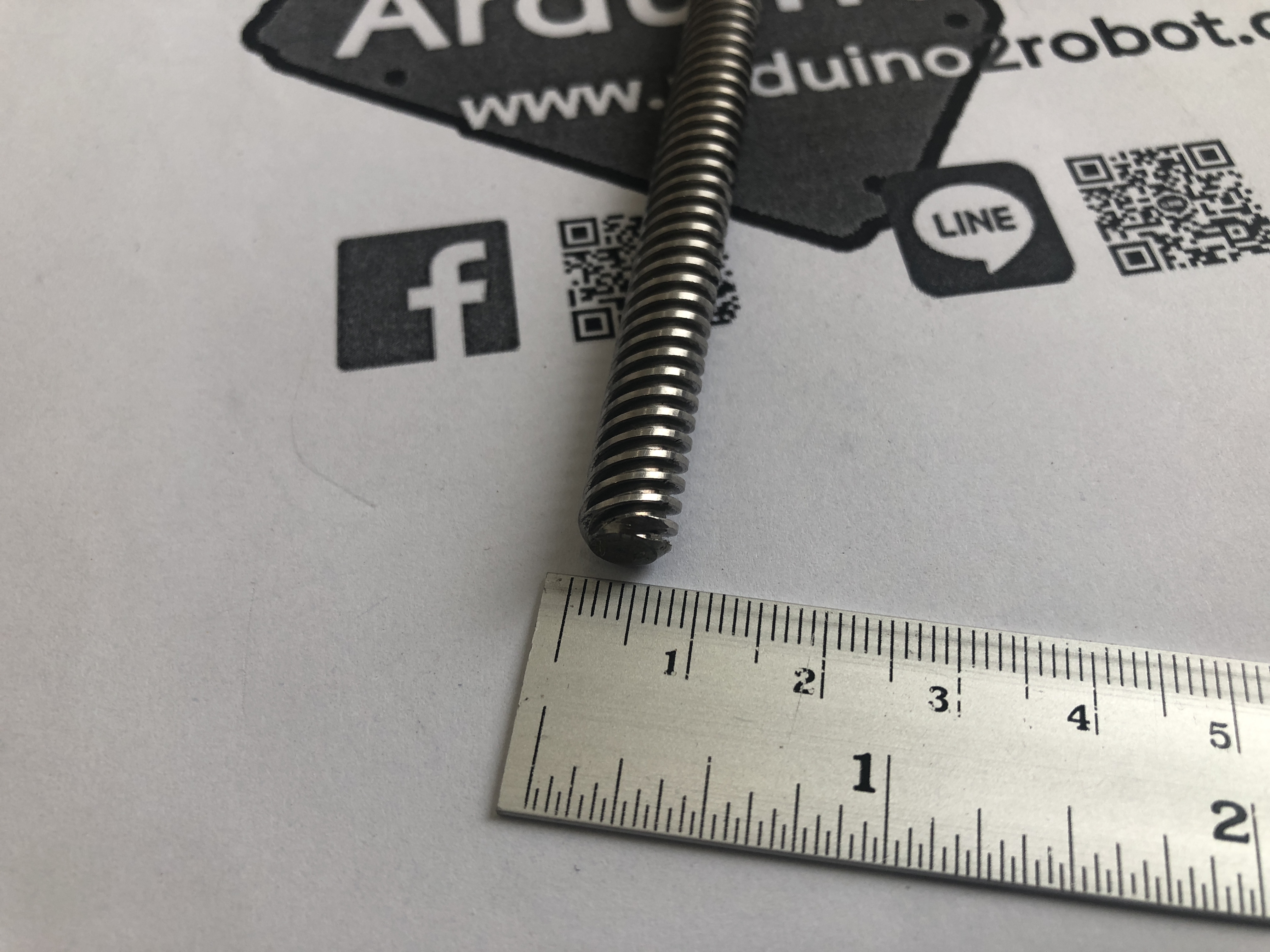 Lead Screw D = 8mm Length 700mm and Copper Nut (Pitch=2mm, Lead=8mm)