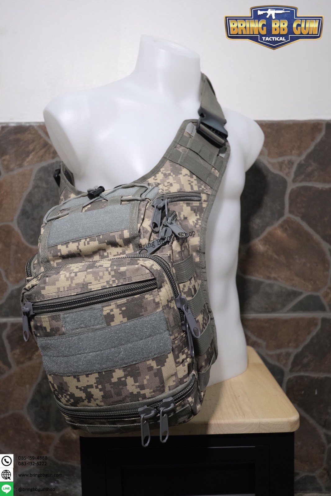 กระเป๋าสะพายข้าง-คาดอก รุ่น 6008 (สะพายกล้อง 6008)