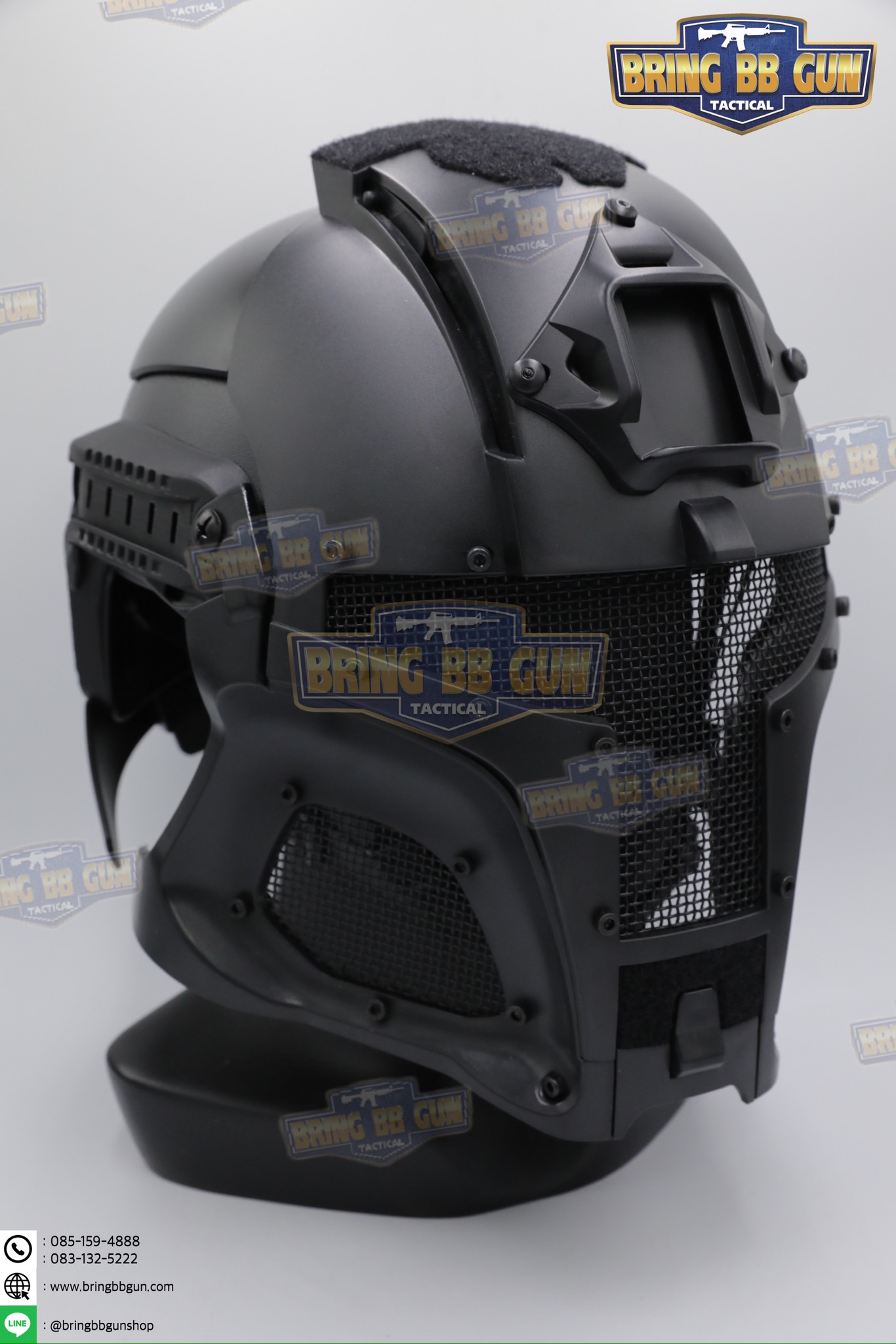 หน้ากากเต็มใบ Medieval Iron Warrior (หน้ากาก+หมวกฟาส)