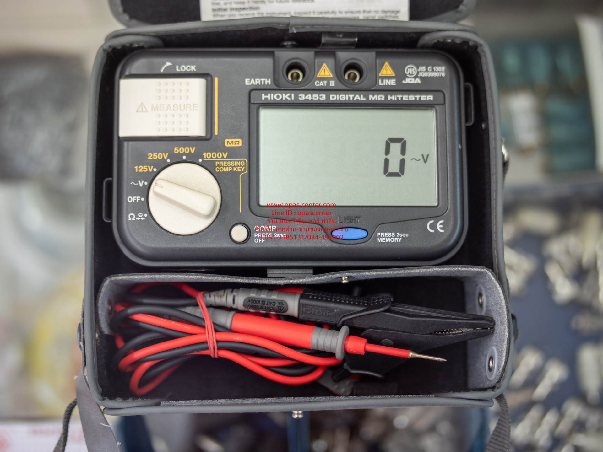 **ลดราคา**เครื่องวัดความเป็นฉนวน Hioki 3453 Digital Megohmmeter Insulation Tester up 1000V มีซอง