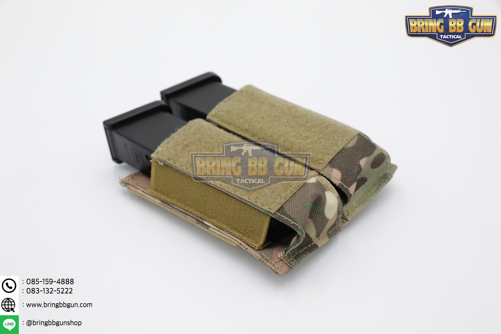 เพ้าเเม็กกาซีนปืนสั้นคู่แบบผ้า M5 (ซองแม็กกาซีนคู่แบบผ้า M5)
