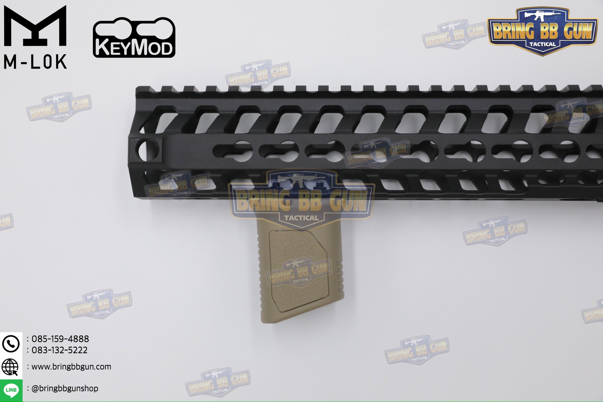 กริ๊ปมือหน้า STRIKE AVG (รุ่นสั้น) (ใช้ได้กับชุดหน้าระบบราง M-Lok และ ระบบราง Keymod เท่านั้น)