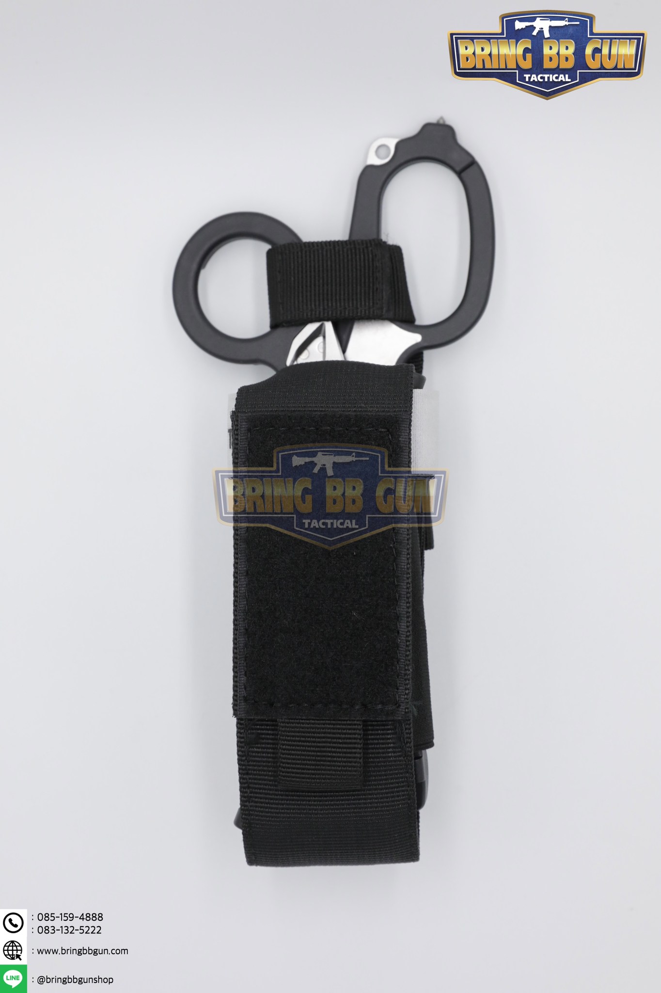 ชุดเพ้าผ้าใส่สายห้ามเลือด+กรรไกรแพทย์สนาม LM Raptor (ซองผ้าใส่สายรัดห้ามเลือด+สายรัดห้ามเลือด+กรรไกร LM Raptor)