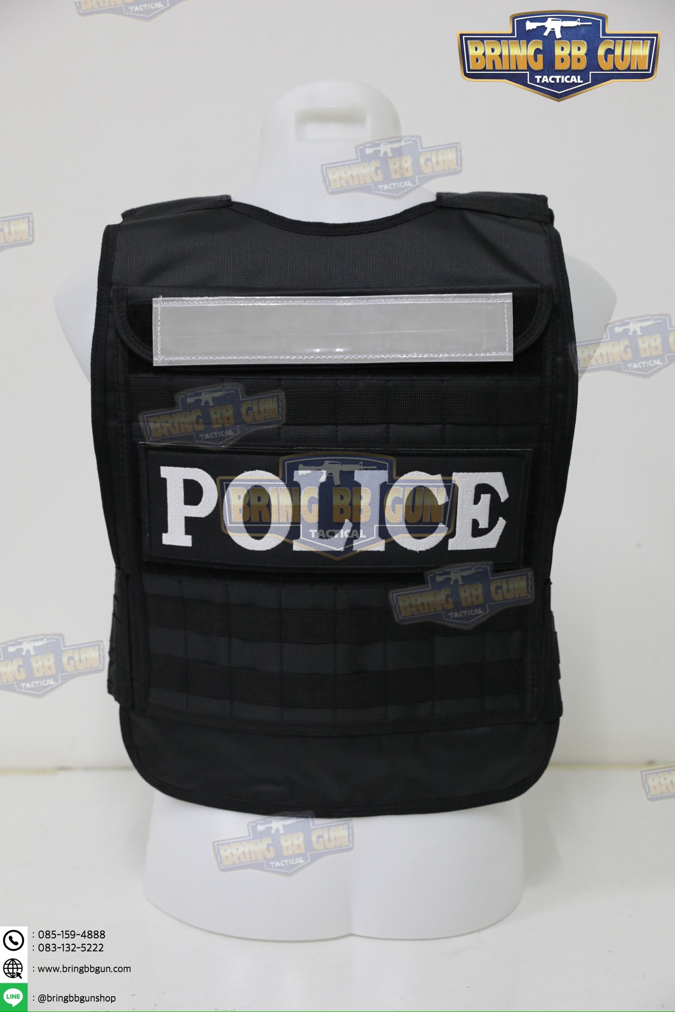 เสื้อเกราะ (หนา-นิ่ม) เกราะอ่อน มีแถบสะท้อนแสงหน้า-หลัง