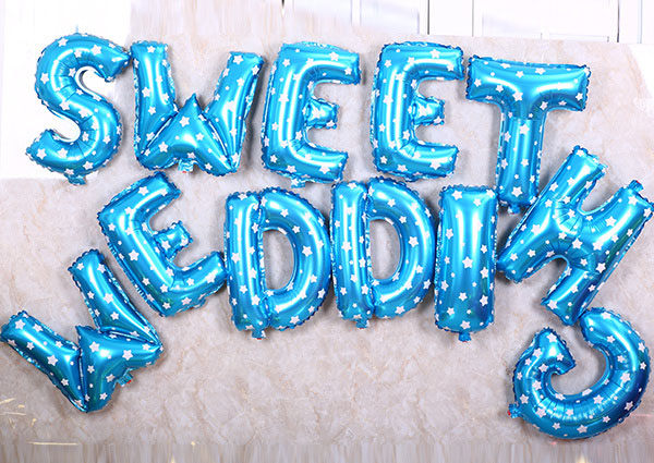 ลูกโป่งฟอลย์ตัวอักษร 14 นิ้ว