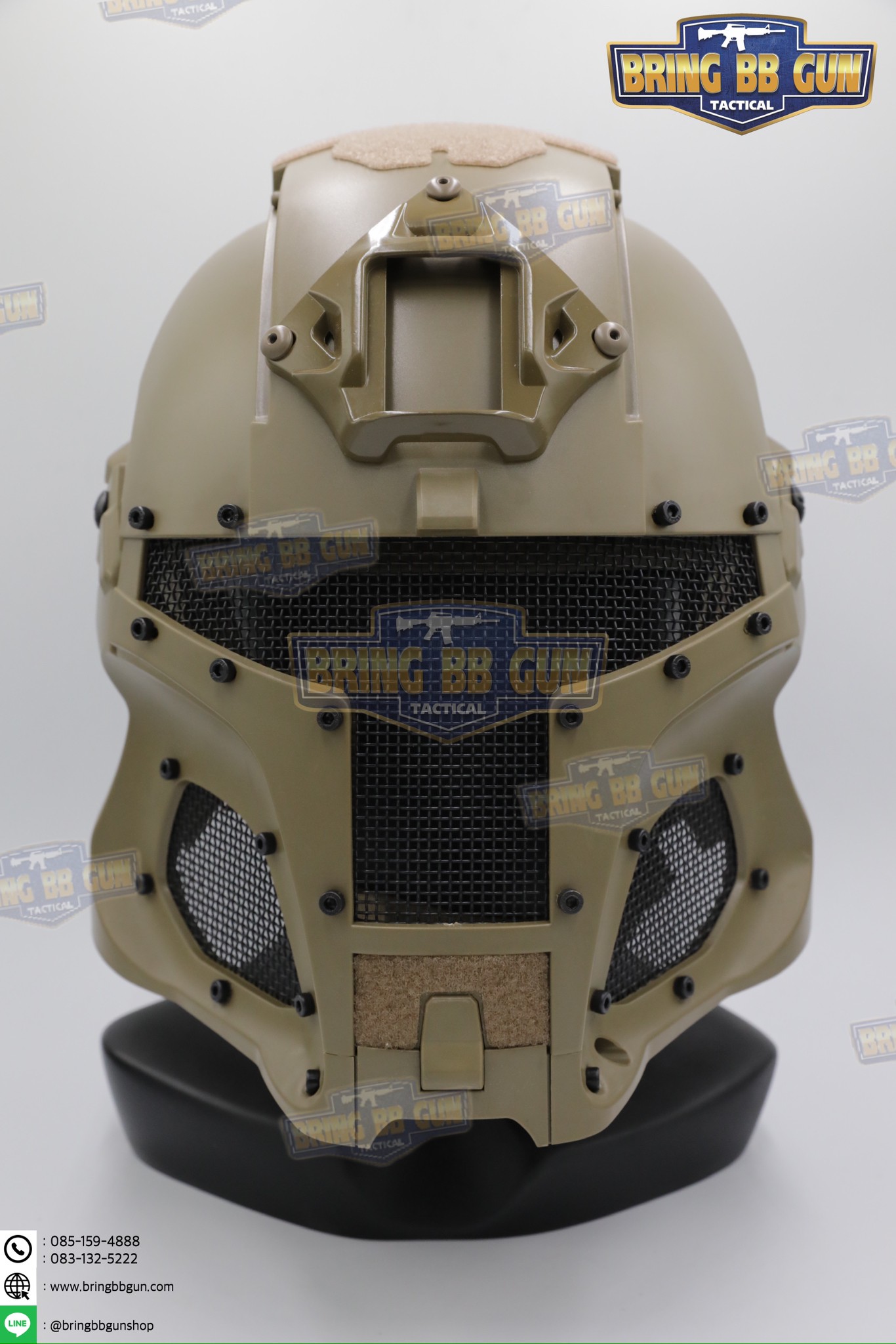 หน้ากากเต็มใบ Medieval Iron Warrior (หน้ากาก+หมวกฟาส)