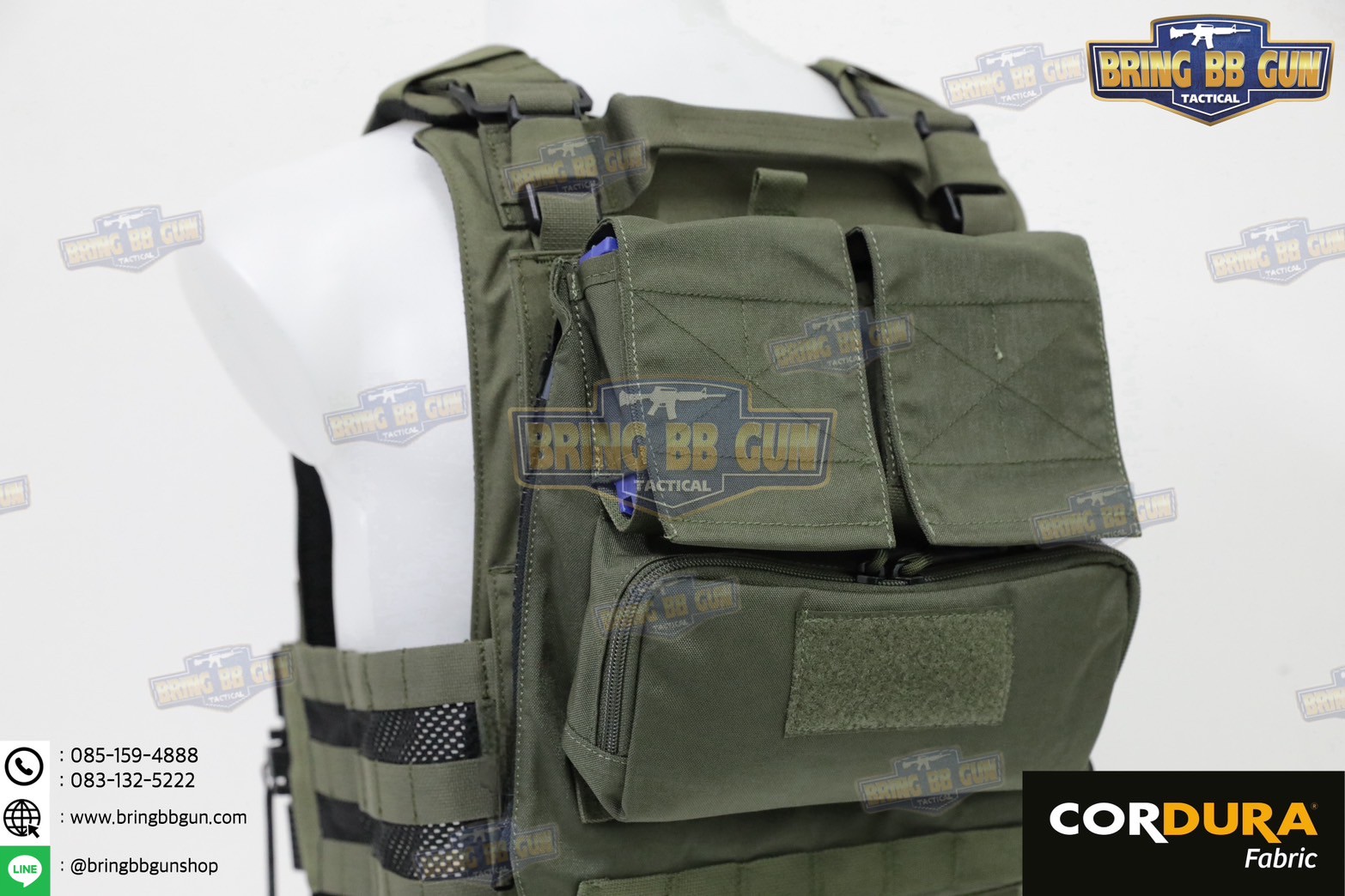 กระเป๋าติดเวส รุ่น Pouch Zip-On Panel 1.0 (กระเป๋าติดหลังเสื้อเวส) (Back Panel Tactical Supplement) (Hydro Pack)