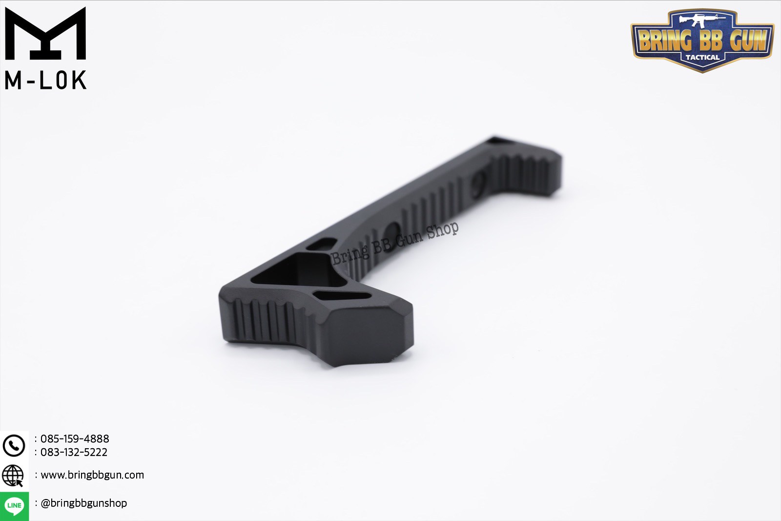 กริ๊ปมือหน้า ยี่ห้อ Castellan รุ่น Curve Foregrip CNC M-Lok (ใช้ได้กับชุดหน้าระบบราง M-Lock เท่านั้น)