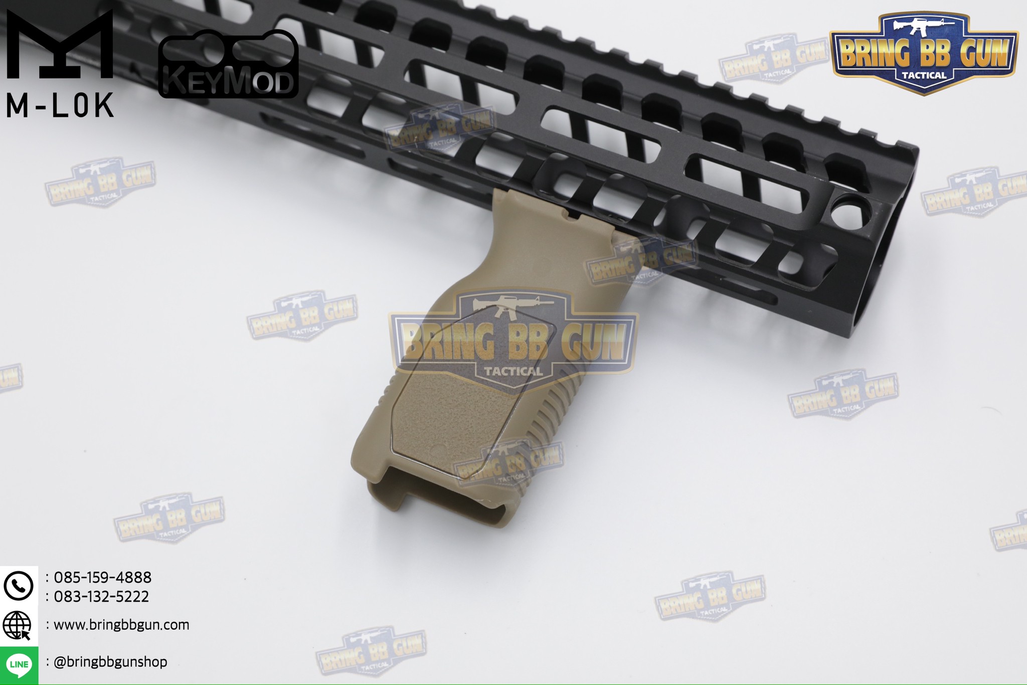 กริ๊ปมือหน้า STRIKE AVG (รุ่นยาว) (ใช้ได้กับชุดหน้าระบบราง M-Lok และ ระบบราง Keymod เท่านั้น)