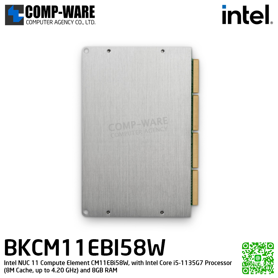 Intel NUC compute element - Elk Bay, Intel NUC 11 Compute Element CM11EBi58W, with Intel Core i5-1135G7 Processor (8M Cache, up to 4.20 GHz) and 8GB RAM (BKCM11EBI58W)