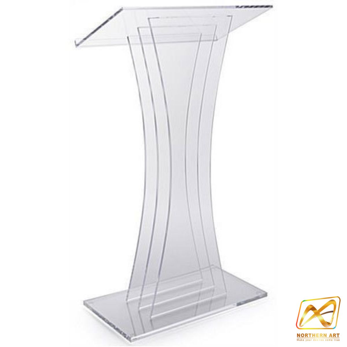 เช่าโพเดียมอะคริลิคใส ขนาด (W)60 x (L)40 x (H)117 cm. พร้อมบริการรับ-ส่ง กทมฯและปริมณฑล