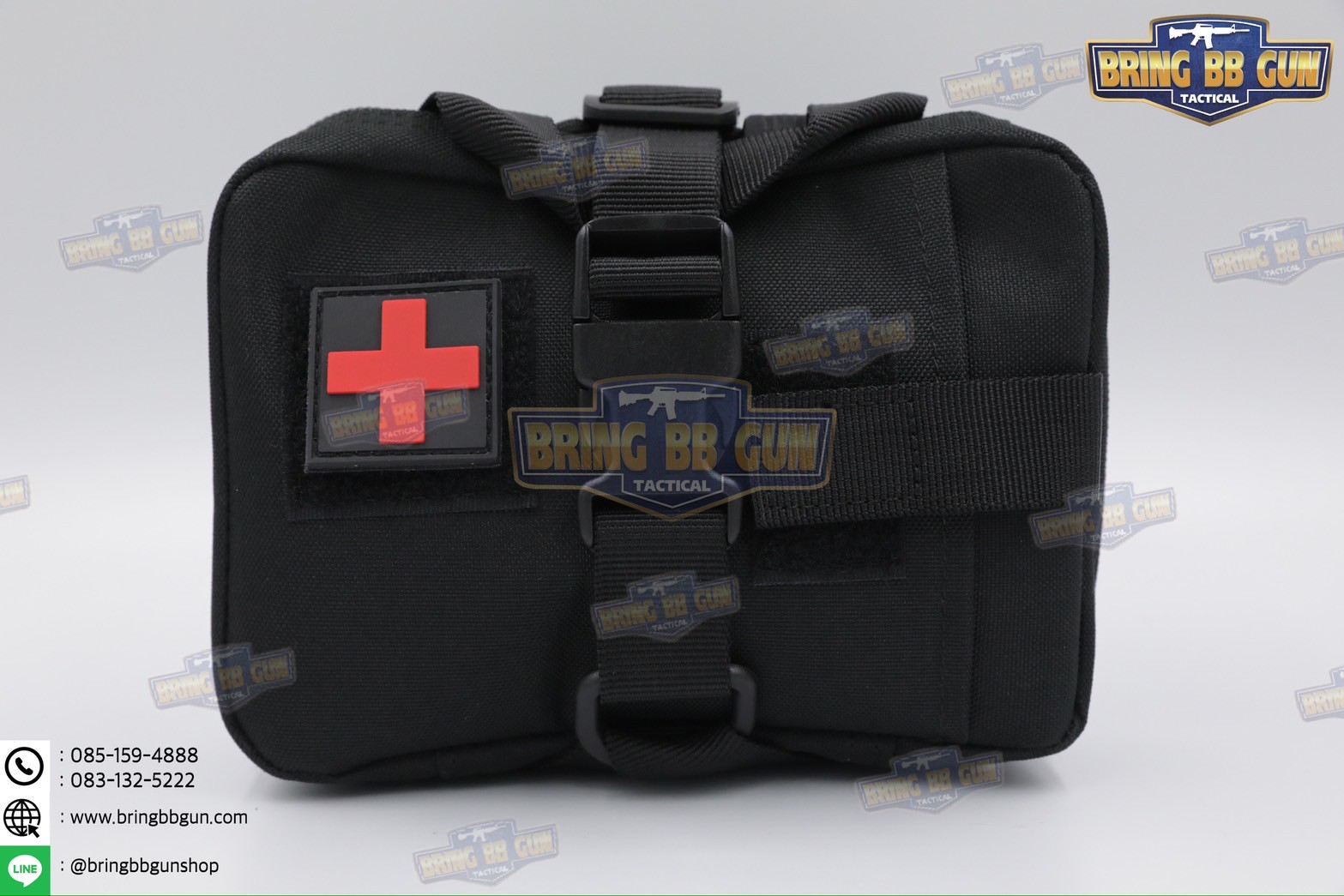 กระเป๋าพยาบาลสนาม B03 (แบบกระตุกไว) (ทรงแนวนอน) เพ้า IFAK รุ่น B03 (ทรงแนวนอน) (IFAK Pouch) (Medic Pouch)