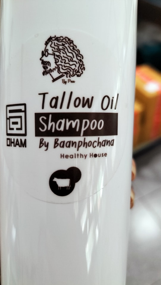 Tallow Oil Shampoo แชมพู 2 in 1ป๋า By Baanphochana แชมพูป๋า “ผมสวย” สุขภาพดี !! แชมพูน้ำมันเนื้อ
